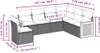 Design 6-tlg. Garten-Sofagarnitur mit Kissen Grau Poly Produktbild-Vorschau 3