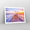 Poster - Poster ohne Rahmen - Sonnenuntergang Wasser Brücke Produktbild-Vorschau 7