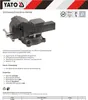 Obrotowe imadło maszynowe 200 mm z kowadłem Podgląd zdjęcia produktu 5