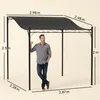 Outsunny Anbaupavillon Pergola mit Dach, Wasserabweisend Produktbild-Vorschau 3