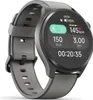 A smartwatch with a gray band and black casing is shown from a diagonal angle against a white background. Náhled obrázku produktu