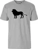 Huuraa Herren T-Shirt Löwe Silhouette S Sport Grey Bio Produktbild-Vorschau 2