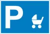 Kinderwagen Parkplatz Schild waagerecht A5 (148x210mm) Produktbild-Vorschau 1