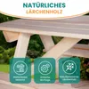 Kindergarnitur Picknicktisch mit 2 Bänken aus Lärche natur Produktbild-Vorschau 5