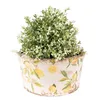 Clayre & Eef Blumentopf Ø 19x10 cm Gelb Keramik Zitrone Produktbild-Vorschau 2