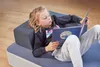 Kinder Hüpfmatratze / Hüpfpolster 130x90x25 blau/hellblau, Produktbild-Vorschau 5