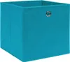 vidaXL Scatole portaoggetti 10 pz. Tessuto blu baby Anteprima dell’immagine prodotto 1