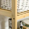 HOMCOM Badregal Standregal mit 3 Ebenen, Bambusregal, Produktbild-Vorschau 9