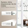 K-Möbel Gablota szklana stojąca w kolorze białym (176x37x33 Podgląd zdjęcia produktu 4