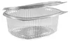 Feinkostbecher eckig  klar mit Deckel 250 ml (PP) [50 Produktbild-Vorschau 2