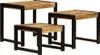 Cloris Designermöbel Satztische 3er Set Massivholz Mango Produktbild-Vorschau 2