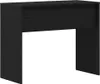 A black wooden desk shown from the front. Anteprima dell’immagine prodotto