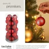 Lot de 24 boules de Noël rouges - rouge Voir les images du produit 4