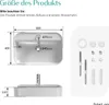 EMKE Keramik Waschbecken Aufsatzwaschbecken Produktbild-Vorschau 8
