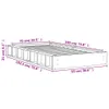 Design Massivholzbett Wachsbraun 75x190 cm Kiefer, Produktbild-Vorschau 8