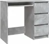 Scrivania grigio cemento 90x45x76 cm materiale a base di Anteprima dell’immagine prodotto 15