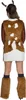 Reh Kostüm Bambi Plüsch-Kleid mit Haarreif für Damen Produktbild-Vorschau 3