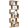 vidaXL Libreria divisoria 6 ripiani rovere artigianale Anteprima dell’immagine prodotto 2