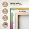 MuchoWow® - Leinwandbilder - Blumen - Bunt - Blumentopf - Produktbild-Vorschau 3