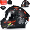LS2 FF808 Stream II casque intégral noir rouge mat angry Voir les images du produit 1