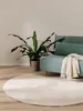 benuta Teppich Wohnzimmer Furry Beige ø 200 cm rund Produktbild-Vorschau 2