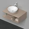 Waschtischunterbau D-NEO 1 Fach rechts 260x800x550mm leinen Produktbild-Vorschau 1