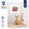 VERVACO Kreuzstich Stickset Baby Geburt Busfahrt Wanddeko Produktbild-Vorschau 4