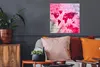 MuchoWow® Poster Weltkarte - Zeitungen - Rosa 50x50 cm - Produktbild-Vorschau 2