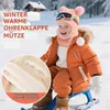 Kinder Wintermützen-Schal-Set 2-teilig Pink/Beige 2-5 Jahre Produktbild-Vorschau 2