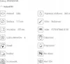 A grid of product specifications and features for glassware. Produktbild-Vorschau