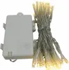 A battery-powered LED string light set with a white battery pack and a bundle of yellow LED lights. Produktbild-Vorschau