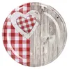 50er Set Sturzglas 435 ml To 82 Deckel Holz Herz rot incl. Produktbild-Vorschau 3