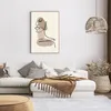 Gerahmtes Poster - Rahmen in heller Eiche - Linie Kunst Produktbild-Vorschau 7