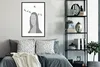 MuchoWow® Gerahmtes Poster Mona Lisa - Vögel - Schwarz - Produktbild-Vorschau 2
