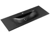 Comad Badmöbelwaschbecken SKY 1 Schwarz Matt 120 cm Produktbild-Vorschau 1