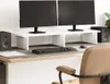 vidaXL Supporto per monitor Bianco 100x27x15 cm Materiale a Anteprima dell’immagine prodotto 2