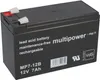 Multipower MP7-12B Bleiakku 12V 7Ah AGM VdS G114073 Faston Produktbild-Vorschau 1