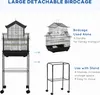 PawHut Cage à oiseaux sur pied, volière sur roulettes avec Voir les images du produit 8