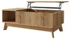 okwish Couchtisch Beistelltisch mit Hubfunktion Wellenoptik Produktbild-Vorschau 9