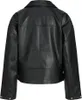 Jack & Jones Frida Biker Lederjacke Schwarz M Frau Schwarz Produktbild-Vorschau 2