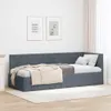 vidaXL Rohový rám postele s čelem tmavě šedý 80 cm x 200 cm Náhled obrázku produktu 2