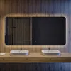 Badspiegel 160x60 cm - Horizontal mit LED Beleuchtung - LED Produktbild-Vorschau 1