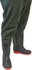 A close-up view of the lower legs and boots of a pair of waders. Produktbild-Vorschau