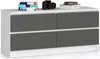 AKORD Furniture Factory OP0LK-120SZ4-BIASZA, Weiß, 4 Produktbild-Vorschau 1
