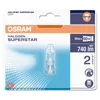 The image shows the retail packaging of an OSRAM HALOPIN SUPERSTAR halogen light bulb. Produktbild-Vorschau