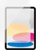 A screen protector is shown placed over a tablet screen. Produktbild-Vorschau
