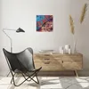 Wanduhr - Quadrat - Glasuhr - Graffiti modern - 30x30cm - Produktbild-Vorschau 6