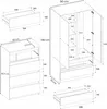 STIV Möbel | Armoire + commode Noir Mat/Dub Wotan | 2 Voir les images du produit 12