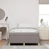 vidaXL Rám postele s matrací Taupe 120 x 200 cm látka Náhled obrázku produktu 3