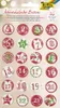 A collection of round buttons with Christmas-themed designs and numbers 1-24, arranged in a grid. Anteprima dell’immagine prodotto